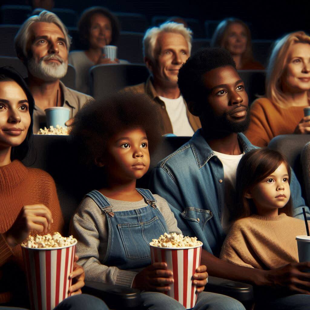 영화-관람중인-사람들-이미지