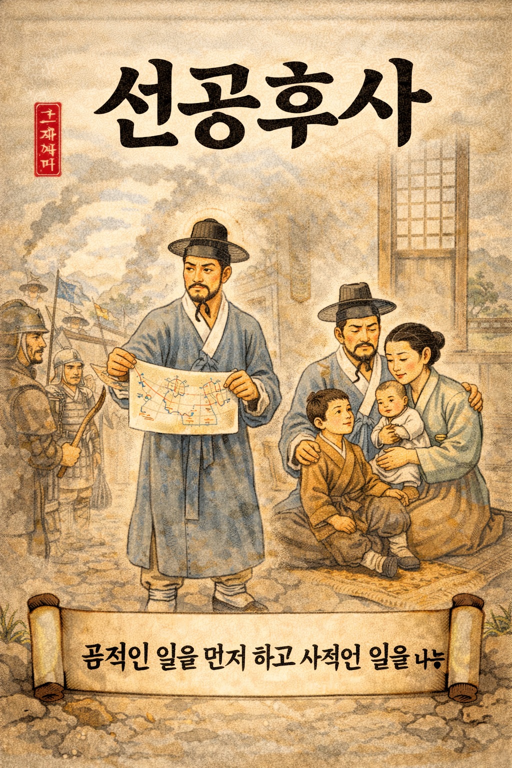 선공후사 사자성어 이미지