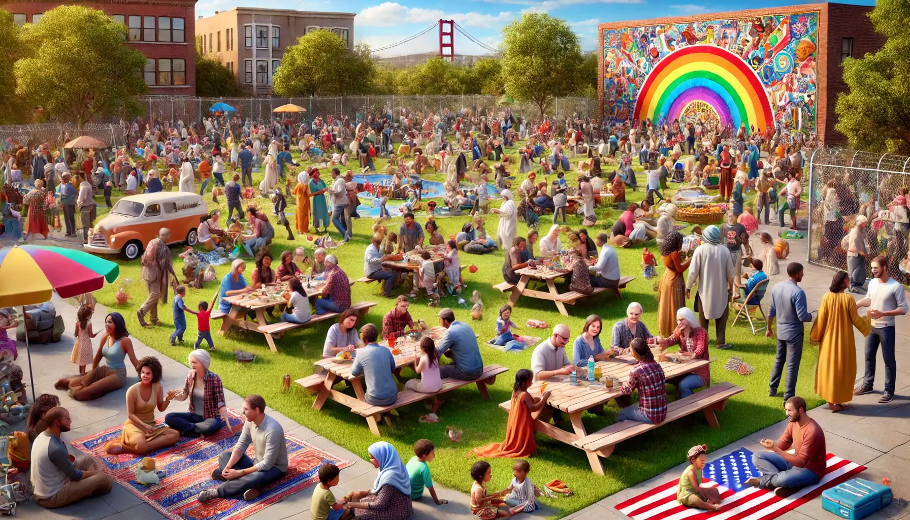 모든 인종이 평등하게 대우받는 사회의 모습