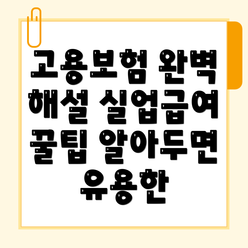 고용보험 실업급여