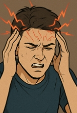머리가 찌릿찌릿 아파요