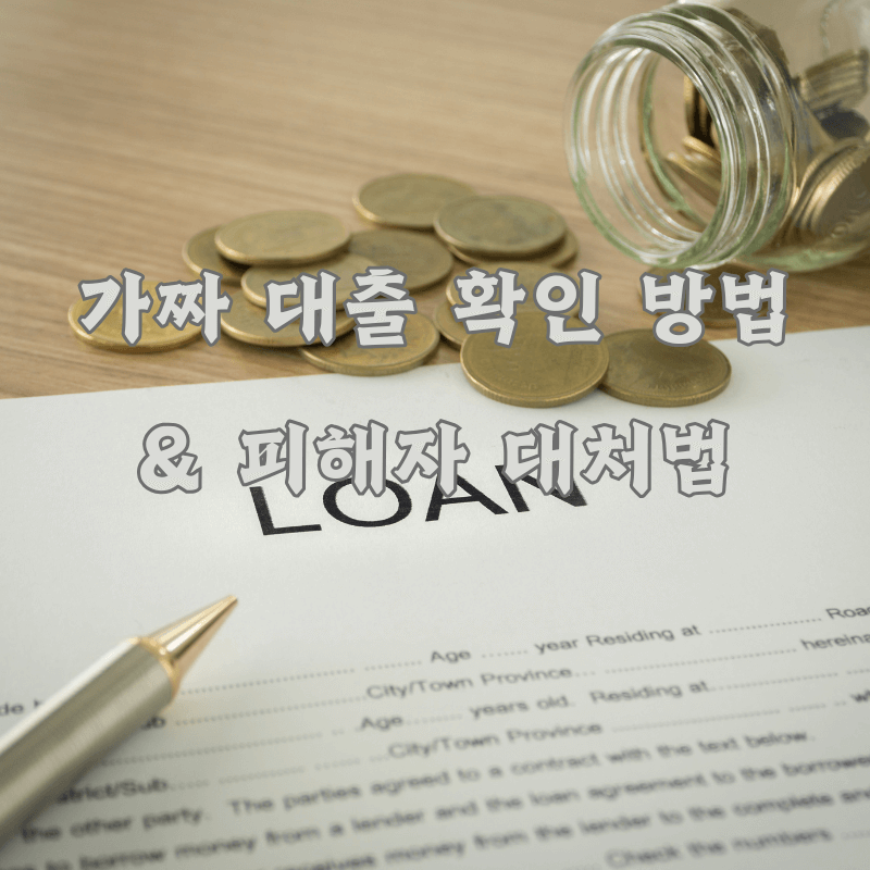 가짜 대출 확인 방법 & 피해자 대처법