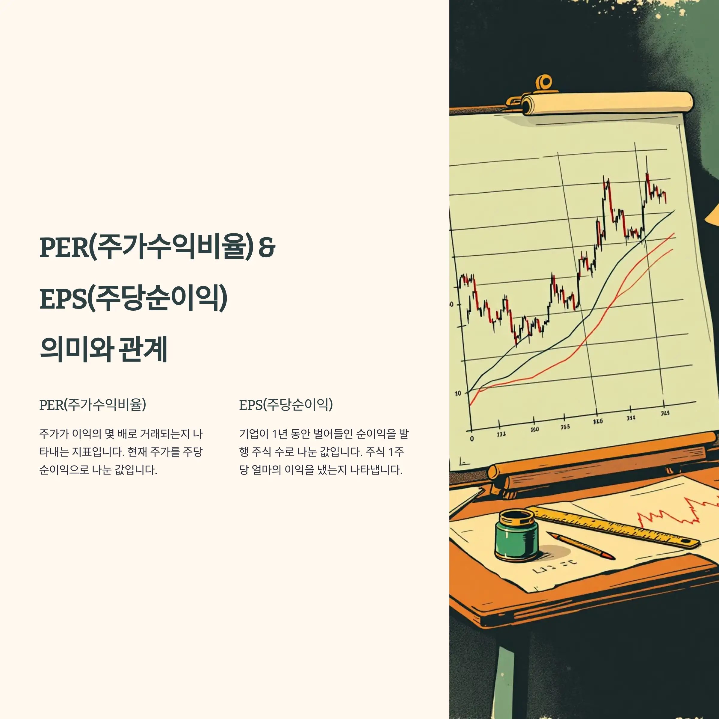 PER, EPS(주당순이익)의 의미와 관계