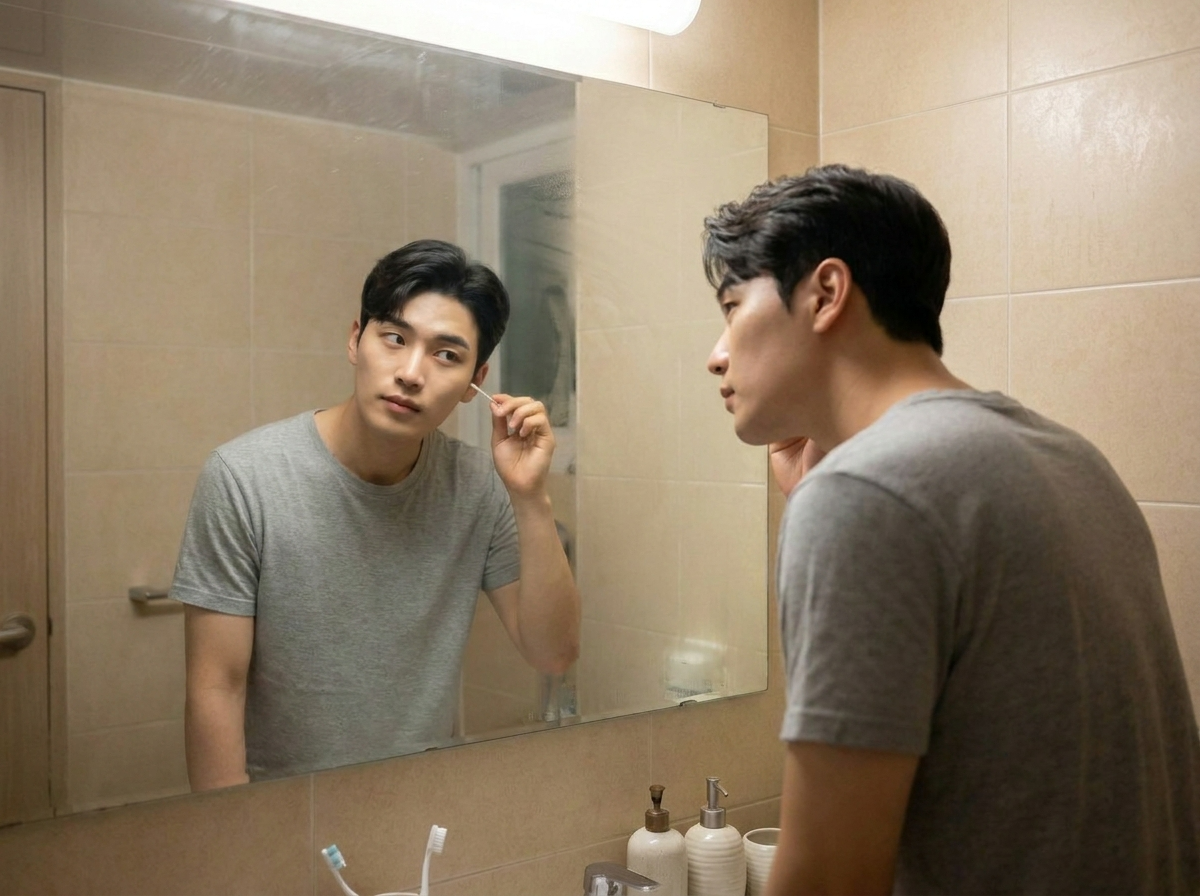 물놀이 후 외이도염 재발 원인 면봉 사용