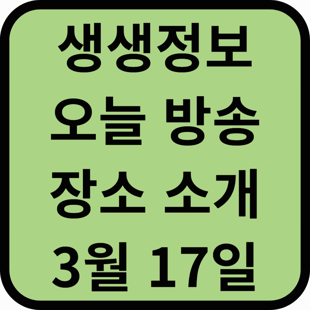 생생정보통 오늘방송(3월 17일) 숲속의요정,실버벨교회,감자창고,평창무이예술관