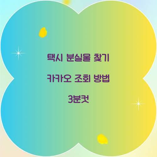 택시 분실물 찾기