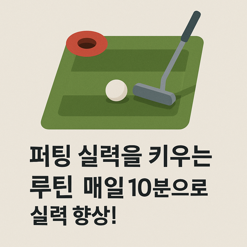 퍼팅 실력을 키우는 루틴, 매일 10분으로 실력 향상!
