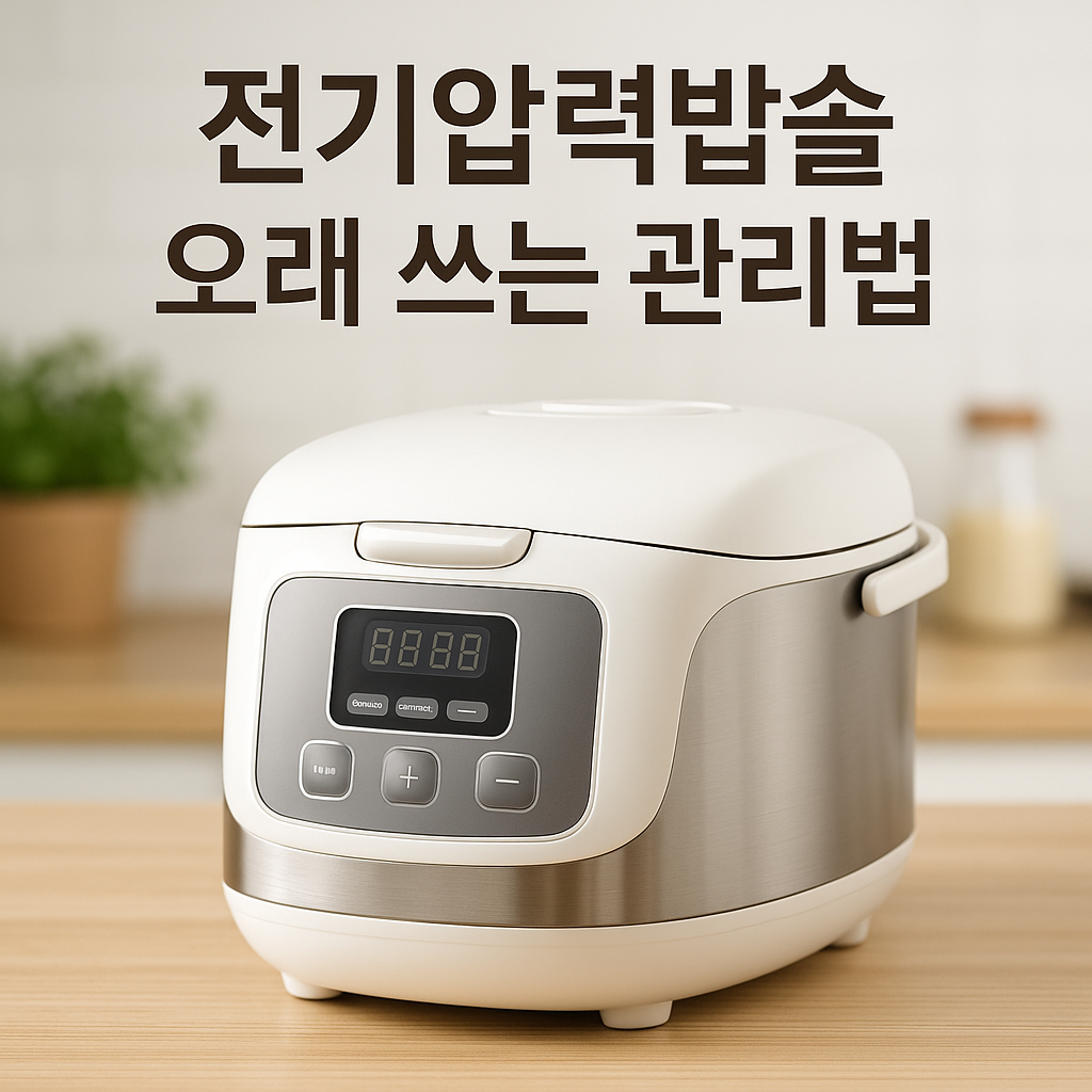 전기압력밥솥 고장 예방 관리 요령