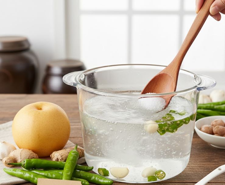 시원한 국물 만들기