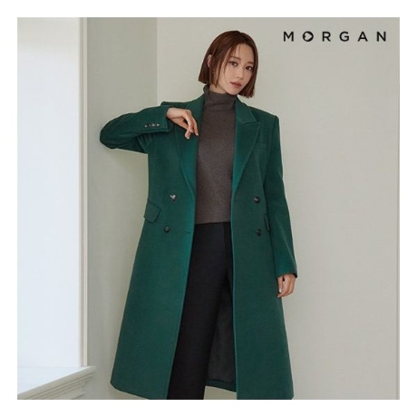 모르간 22FW MORGAN 실크 테일러드 코트