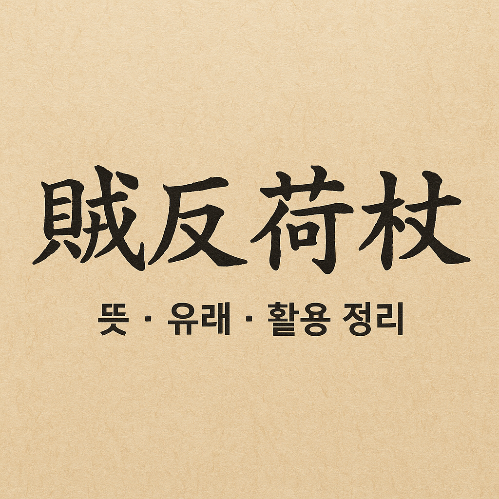 적반하장 - 뜻 · 유래 · 활용 정리