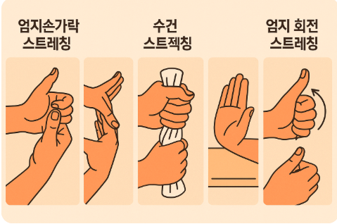 르퀘르뱅병 환자를 위한 손목 스트레칭 루틴 5가지