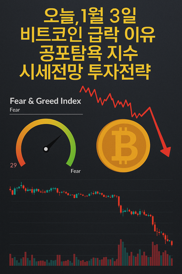 오늘, 11월 3일, 비트코인 급락 이유, 공포탐욕 지수, 시세 전망, 투자 전략