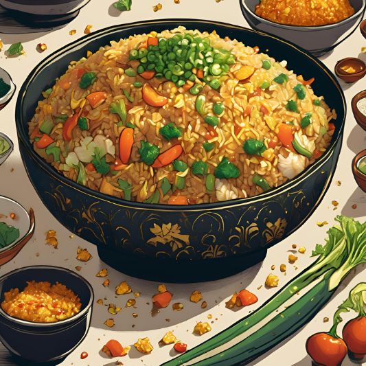 흥부전 박에서 나온 야채볶음밥