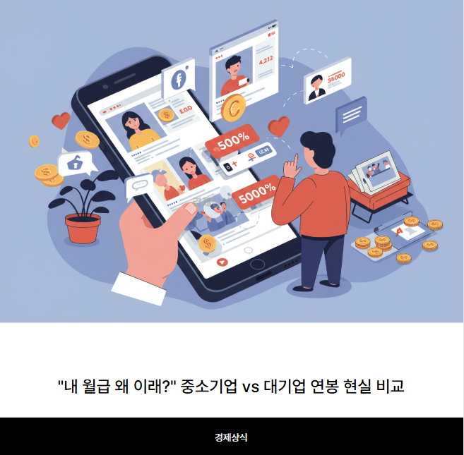 &quot;내 월급 왜 이래?&quot; 중소기업 vs 대기업 연봉 현실 비교 (feat. 억대 연봉자)