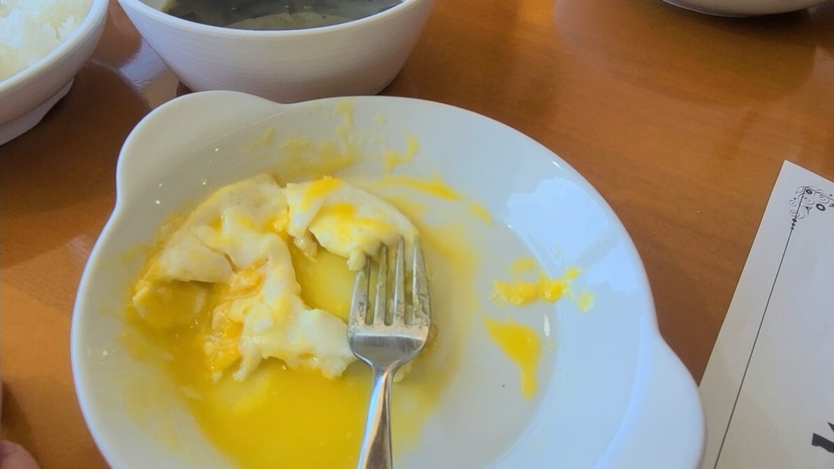 계란후라이-반숙