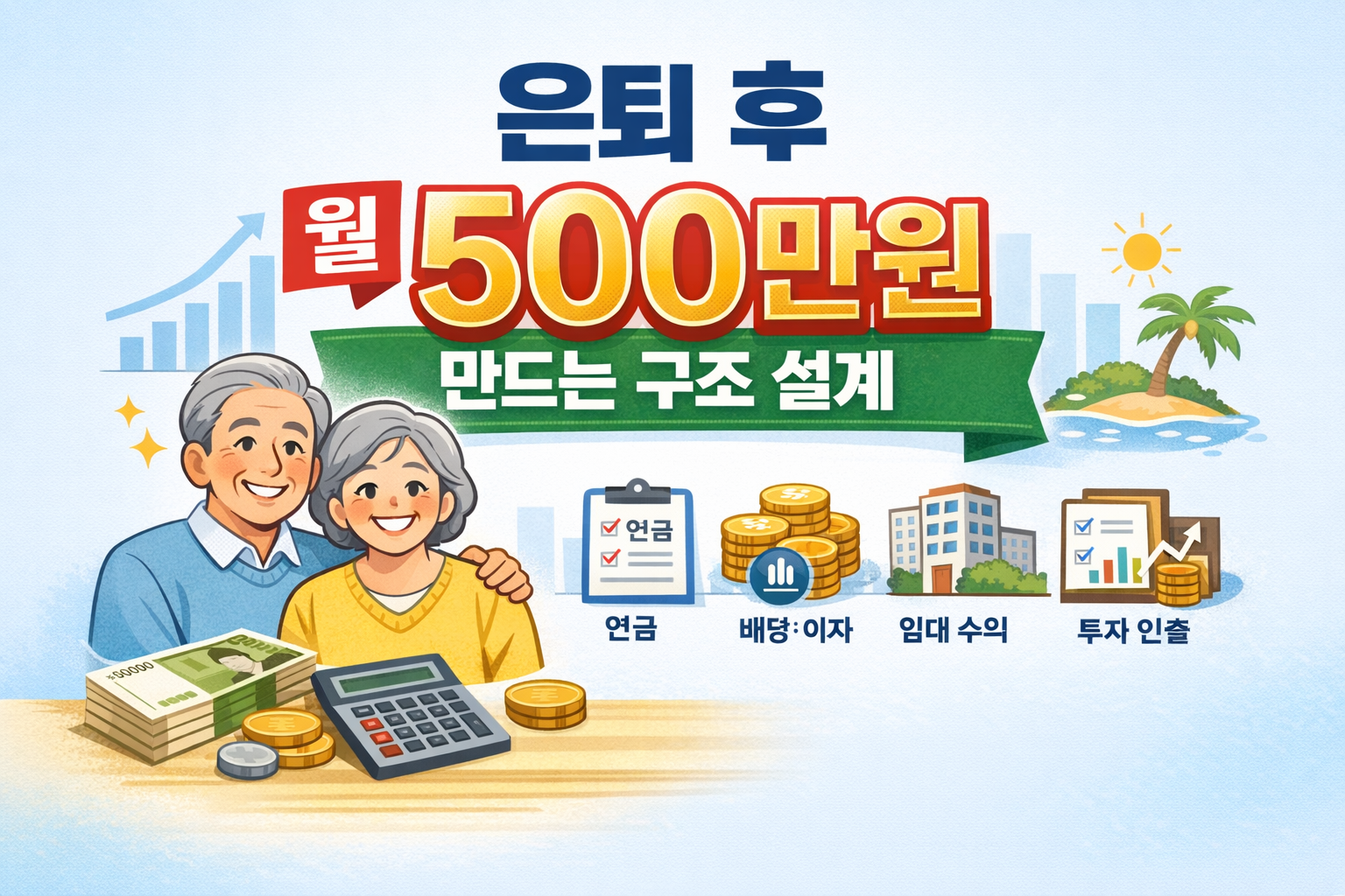 은퇴 후 매달 500만원 만드는 구조 설계 관련 이미지
