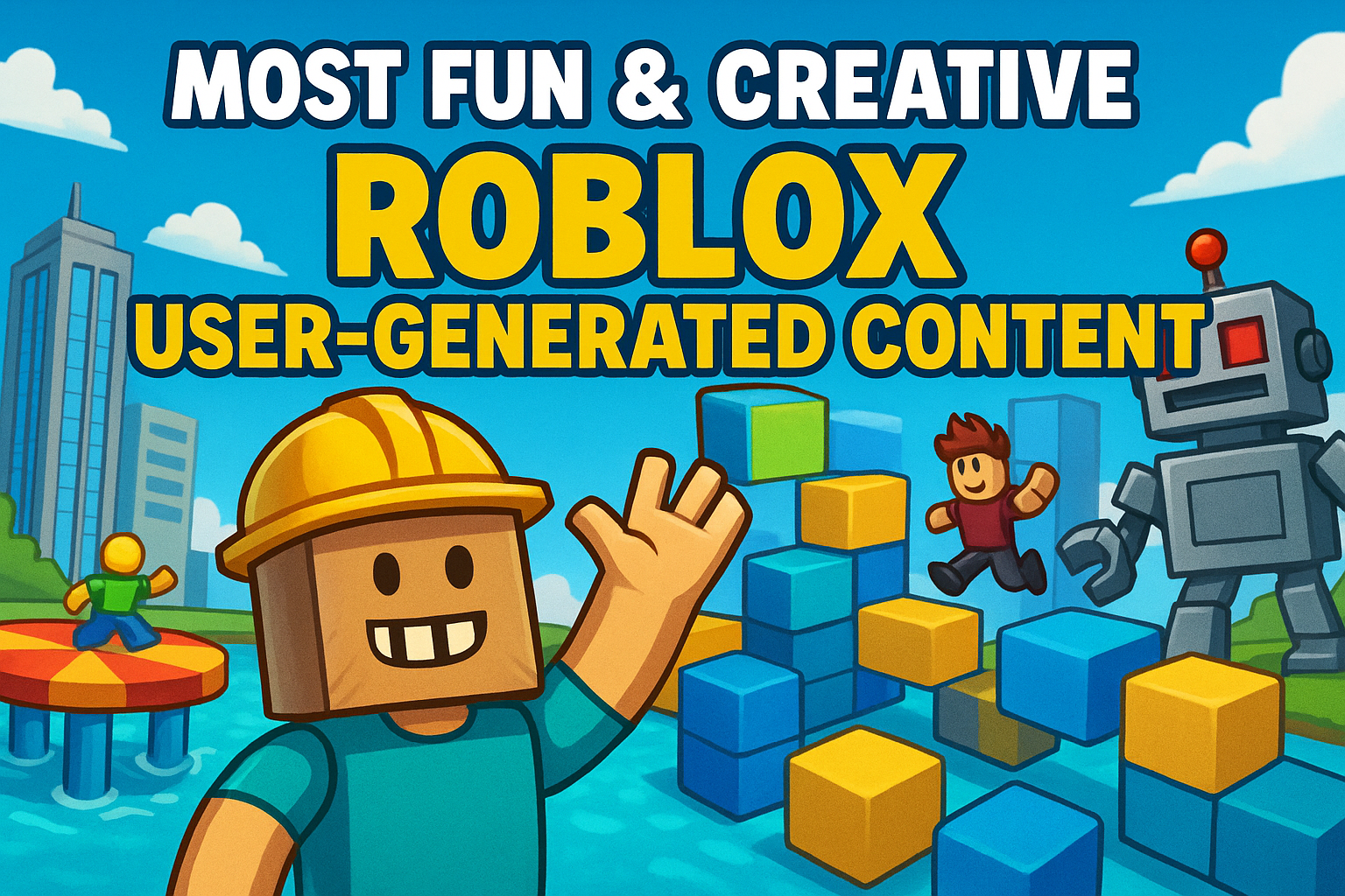 로블록스 게임에서 창의적인 유저 제작 콘텐츠 소개