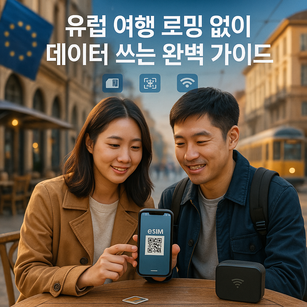 유럽 여행 로밍 없이 데이터 쓰는 완벽 가이드