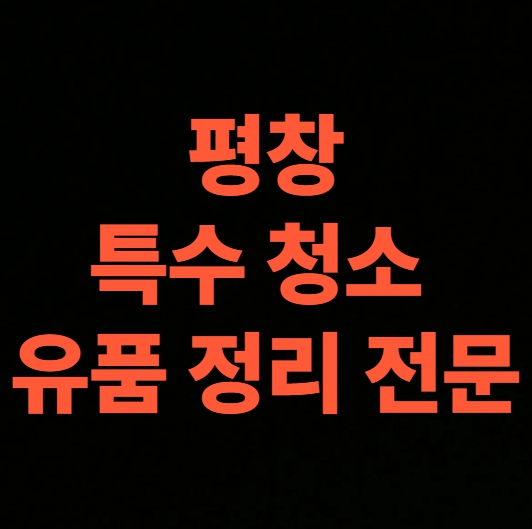 평창 고독사청소 업체