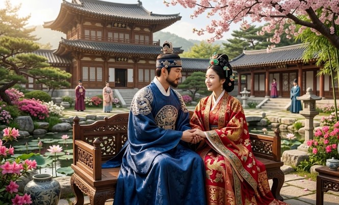 4촌지간이지만 서로 혼인을 약속하는 왕족의 이복남매