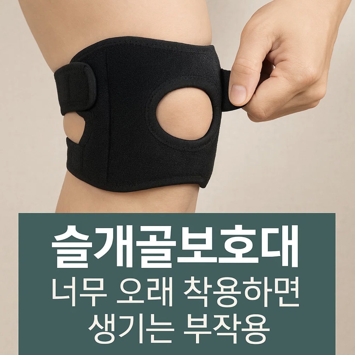 슬개골보호대, 너무 오래 착용하면 생기는 부작용