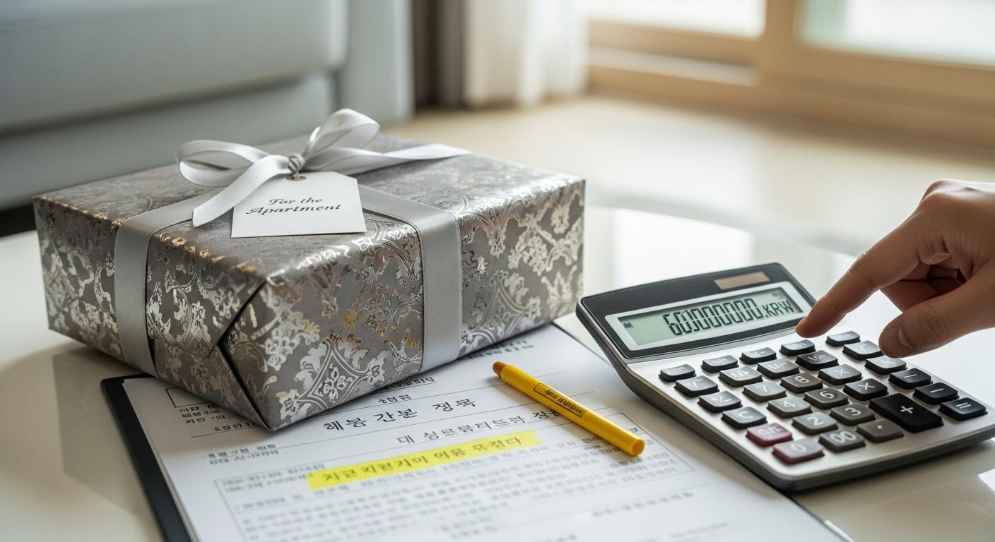 6억 아파트 증여세