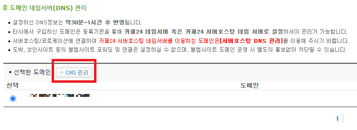 cafe24 DNS TXT 등록(1)