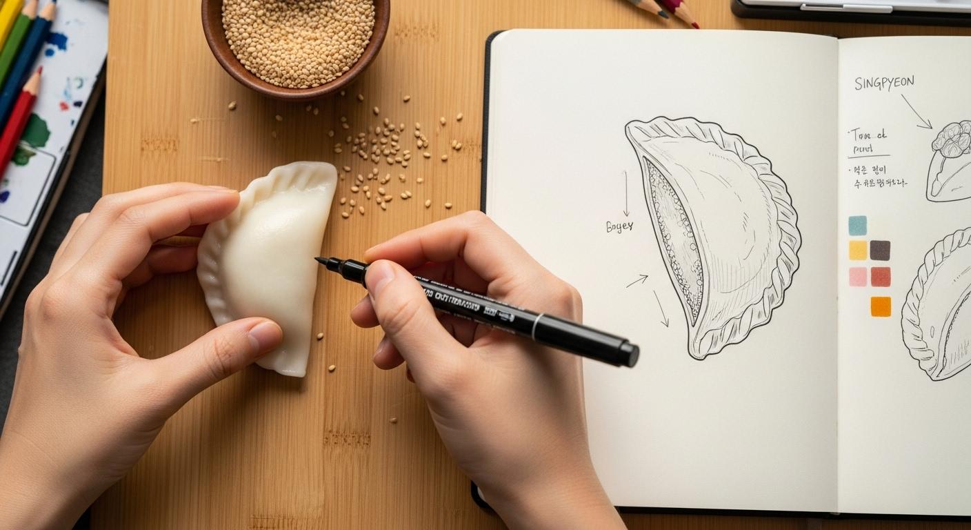 송편 그리기