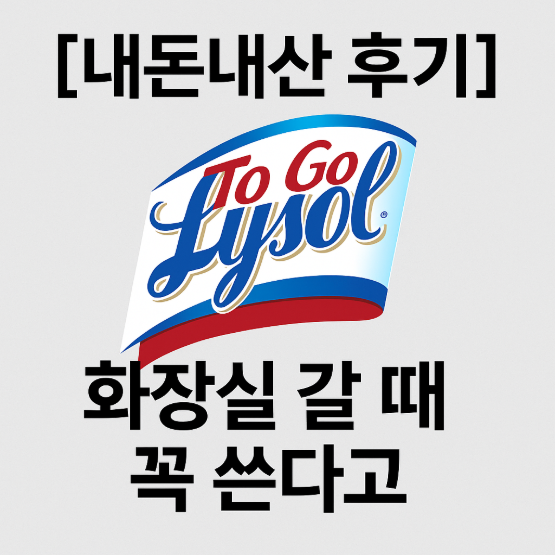 외출용 소독제 끝판왕? 라이솔 To Go 스프레이 솔직 후기