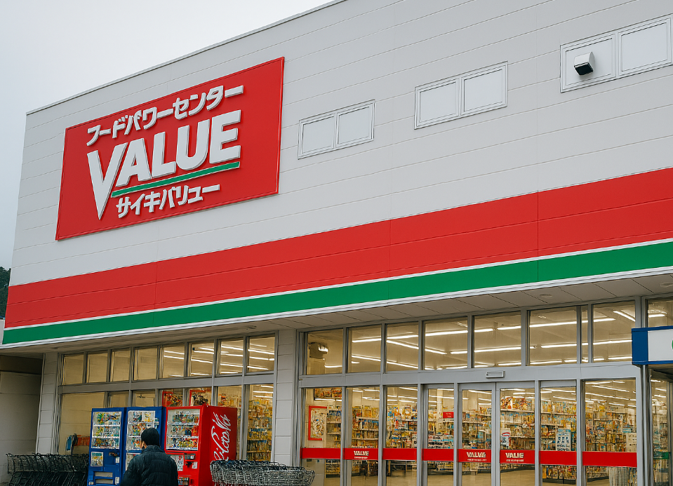 슈퍼 사이키 마트의 외관