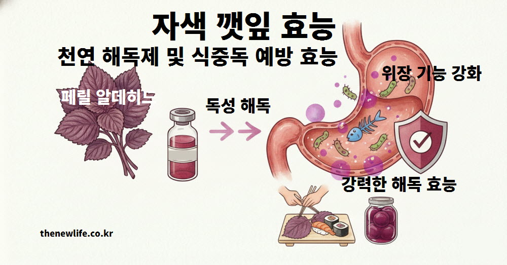 자색 깻잎 효능 천연 해독제 역할과 식중독 예방