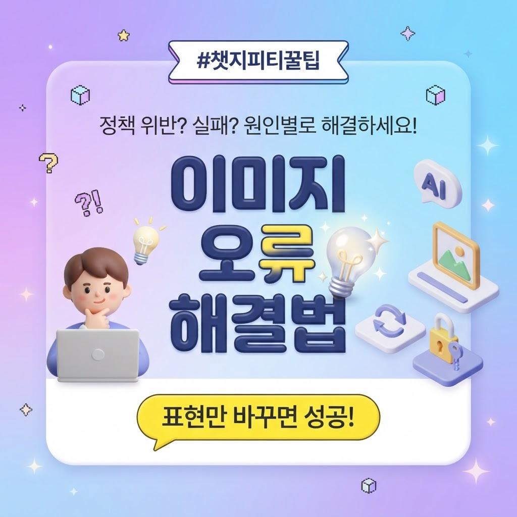 챗지피티 이미지생성 오류 해결법