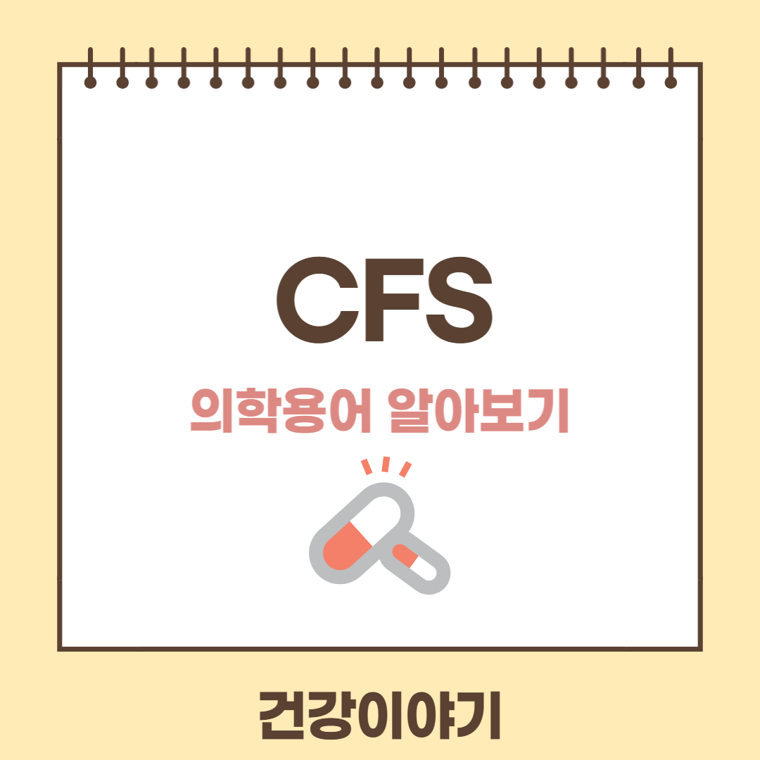 의학용어 CFS에 대해