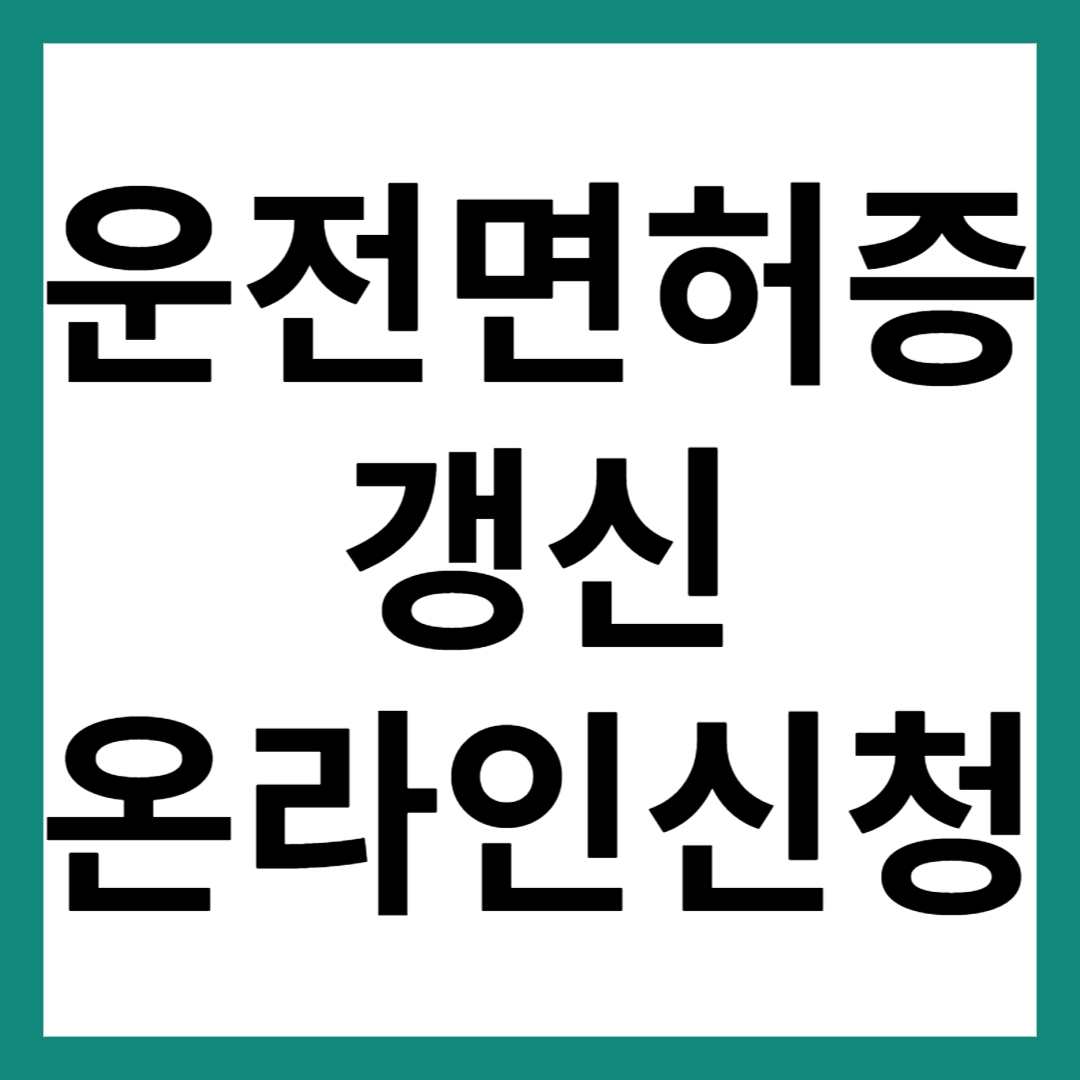 운전면허증 갱싱