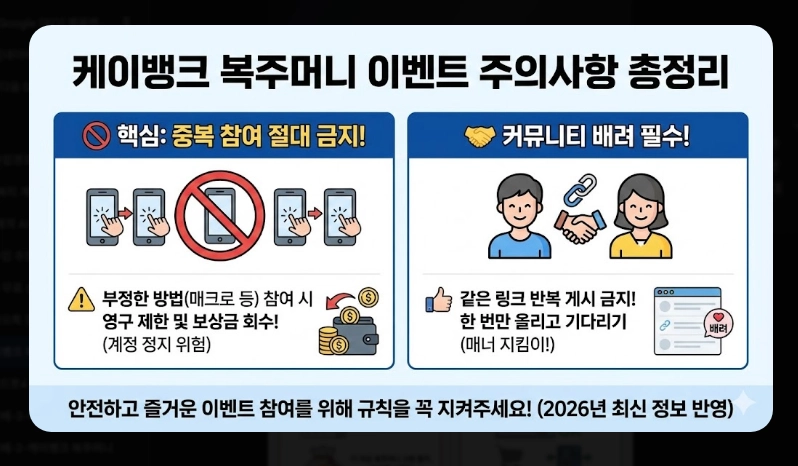 케이뱅크 복주머니 받는 법 [하루 최대 10번] 보상금 지급 조건 및 주의사항 총정리