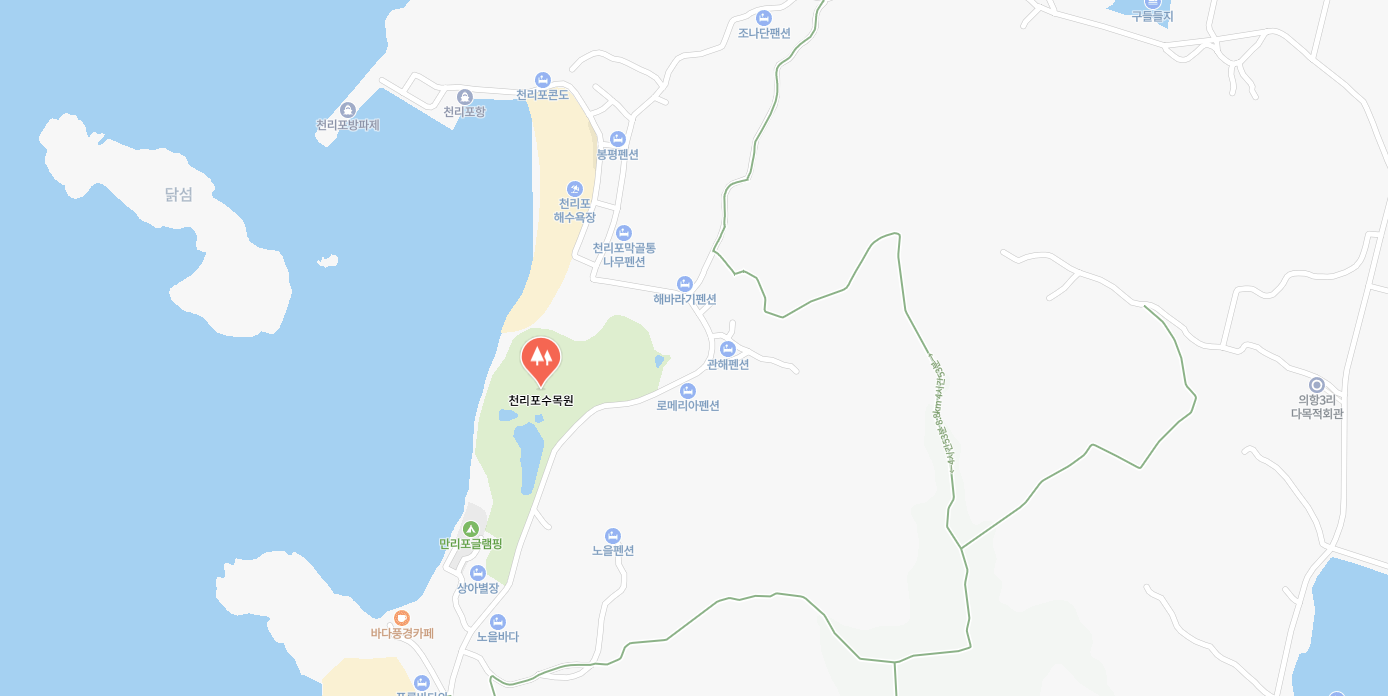 천리포수목원 지도