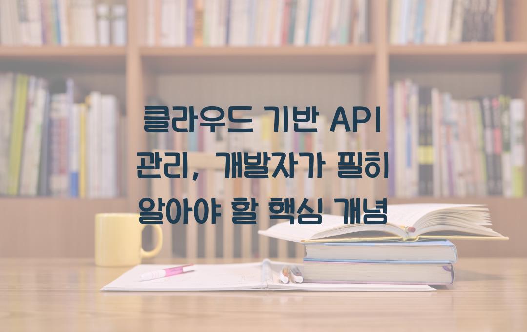 클라우드 기반 API 관리 – 개발자가 꼭 알아야 할 핵심 개념!
