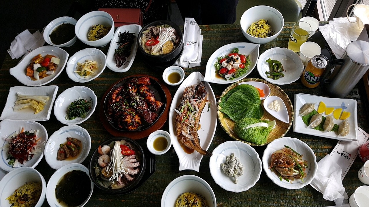 부산 맛집 낙지요리 전문점 바보낙지 - 상차림