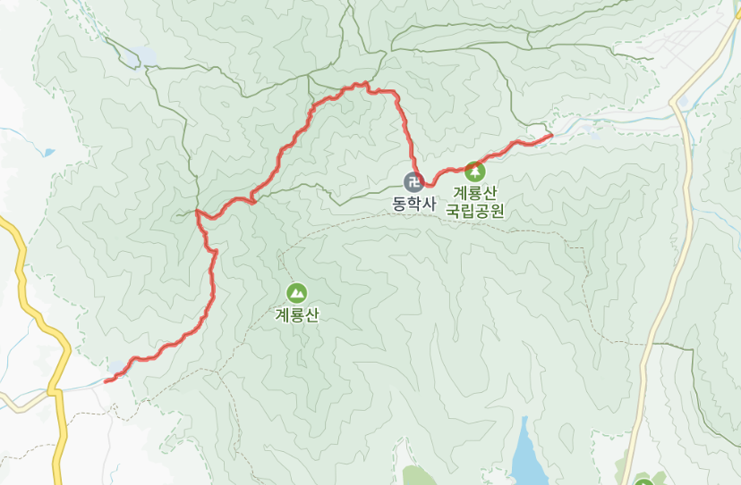 계룡산 등산코스