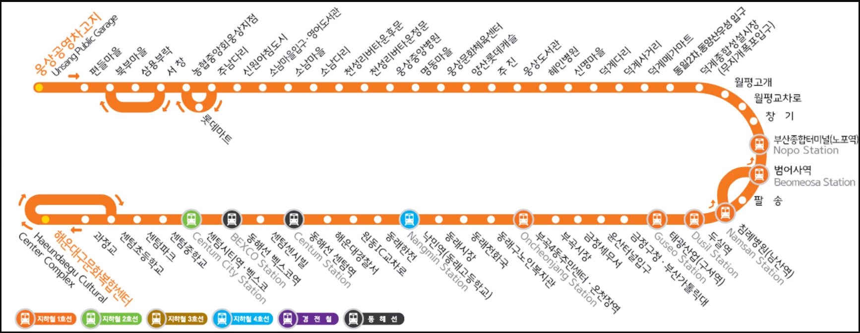 부산 1002번 버스 전체 노선