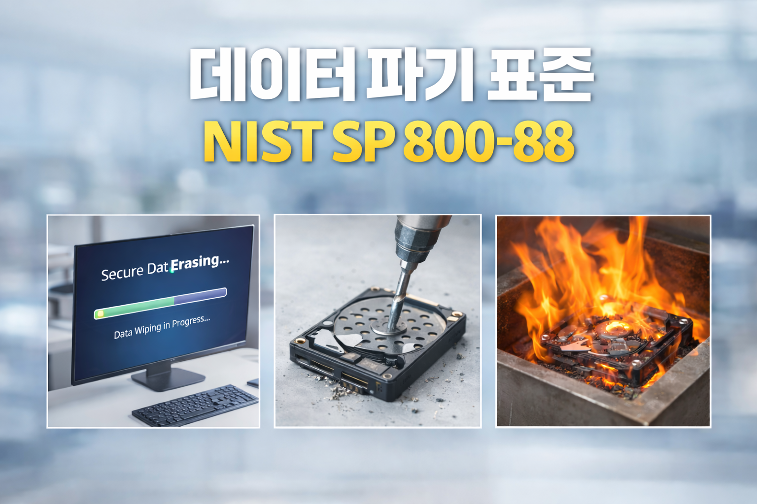 데이터 파기의 표준 &ndash; NIST SP 800-88 Revision 2