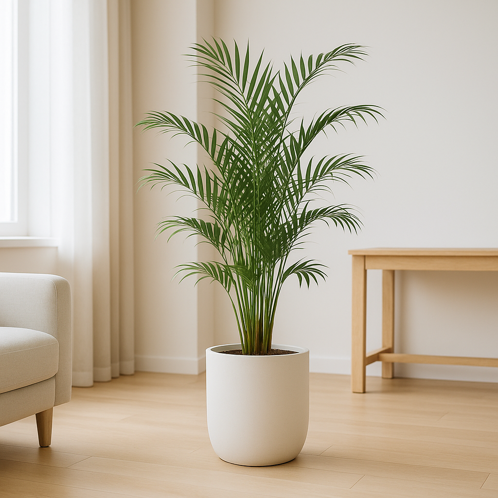 거실에 있는 '이레카야자'나무