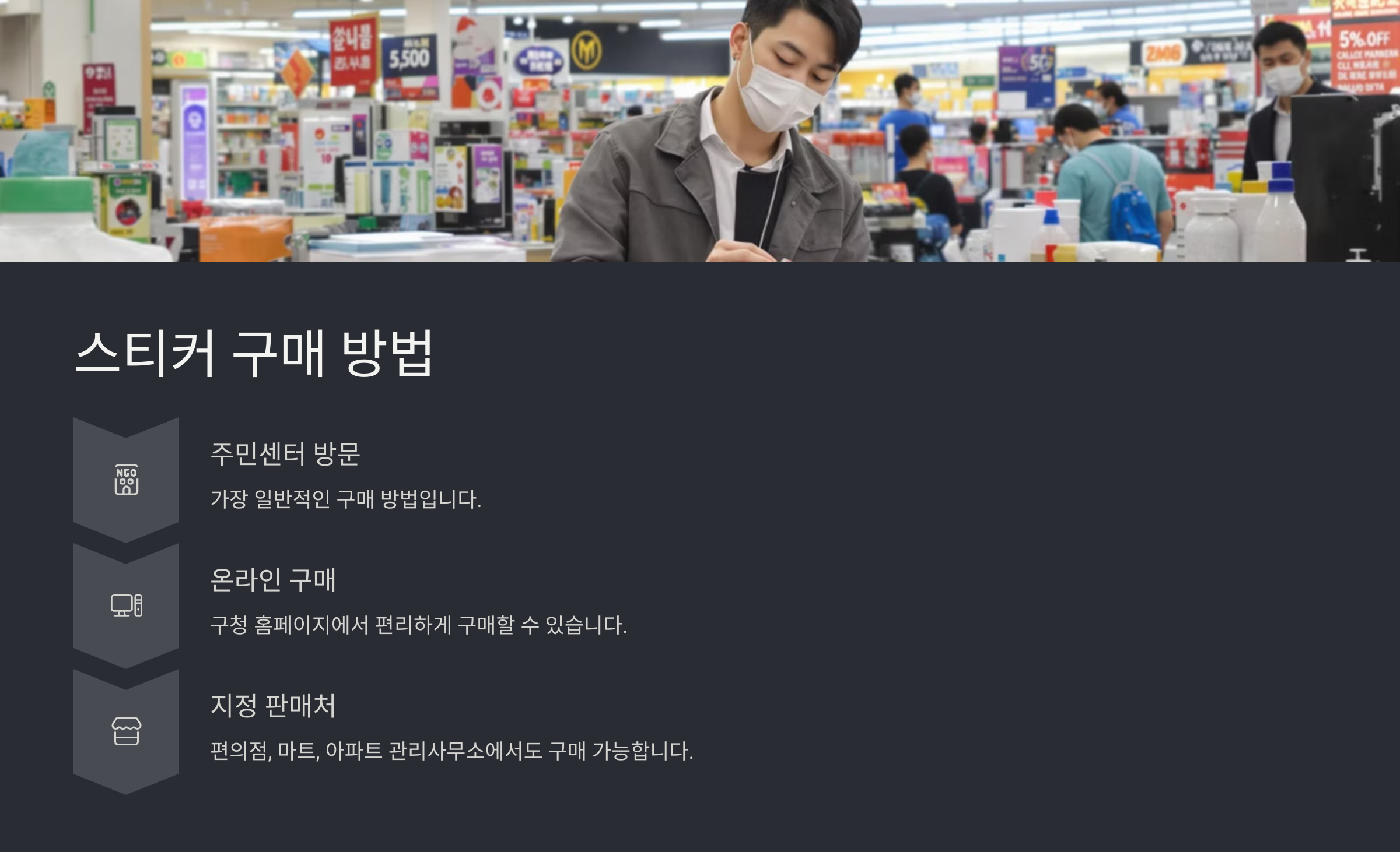 생활폐기물 스티커 가격과 구매 방법