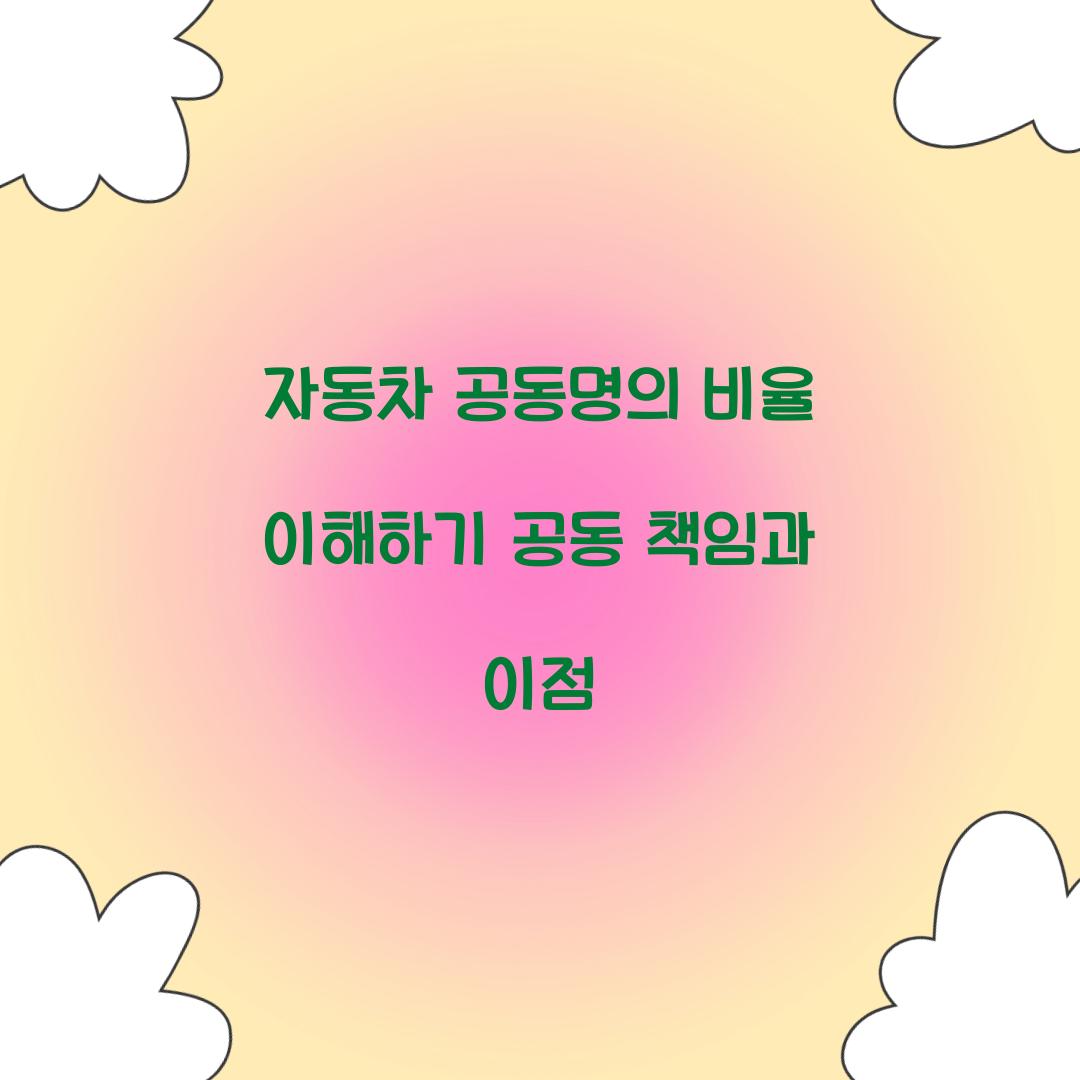 자동차 공동명의 비율