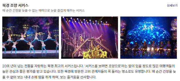북경 조양 서커스
