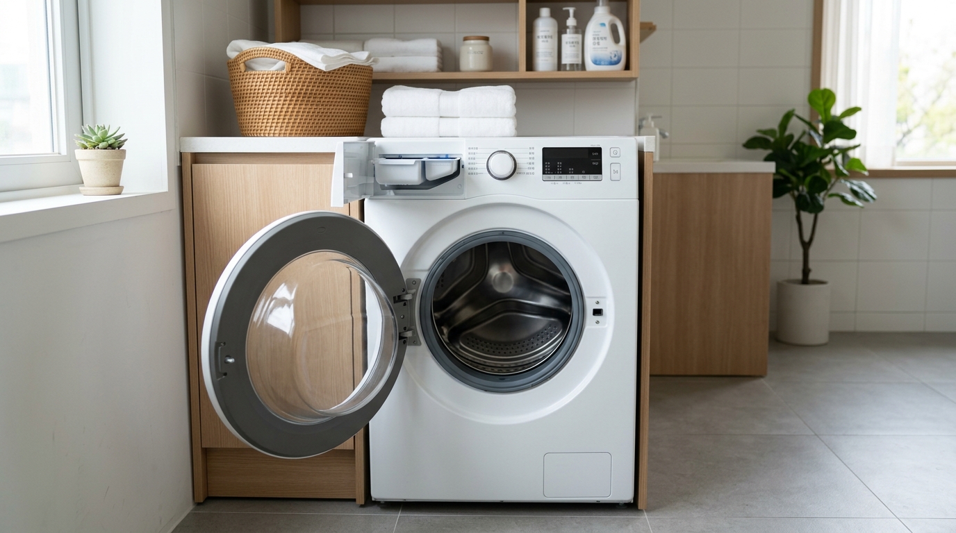 세탁기 관리 이미지