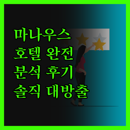 마나우스 호텔 완벽 분석! 여행객이
