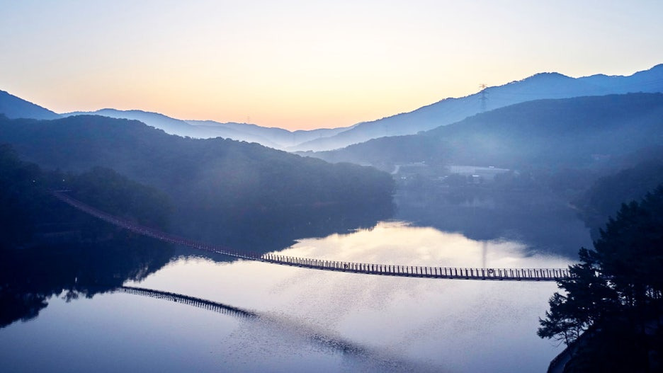 파주 여행지, 마장호수 출렁다리 겨울여행