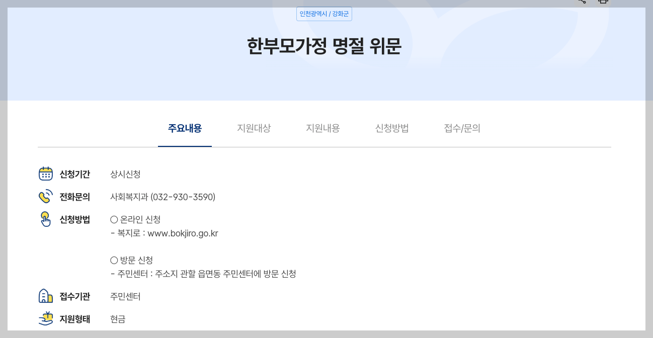 2025년 설 명절 위로금, 전국 위문금 총정리